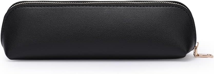 Triangular Leather Pencil Bag for Men and Women Large Capacity Student Stationery