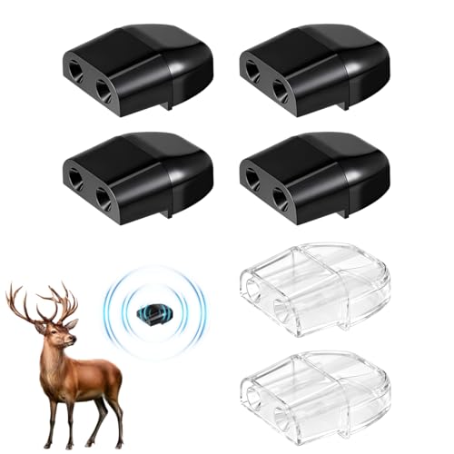 UIEXAY 6 Piezas Ahuyentador De Jabalies, Disuasión Ultrasónica, Ahuyentador Animales Coche, Auyentadores De Jabalies Coche,Protégete De Encuentros Peligrosos Con Un Dispositivo Anti Animales Coche