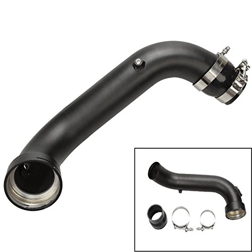 3" Aluminum Air Intake Turbo Charge Hard Pipe Kit Compatible With 2011-2012 BMW N55 135i 335i xDrive Black