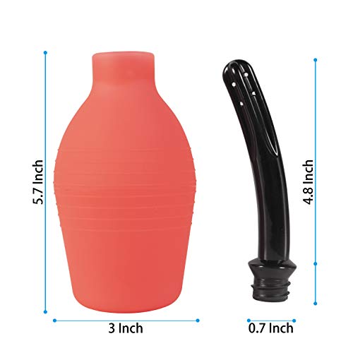 Abyclean Anal Douche Enema Bulb Vaginal Douche Enema Cleaner For Women’s Or Man’s Health (310Ml Red) #TOP3