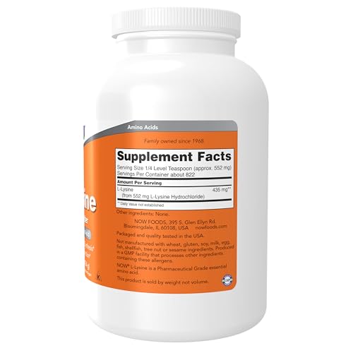 NOW Supplements L-Lysine Powder