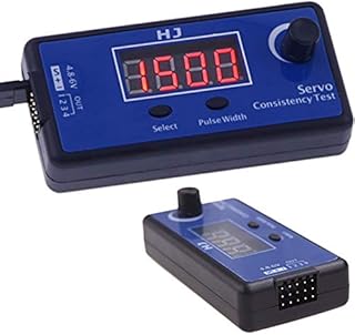 DIYmall HJ Digital RC Servo Tester ESC Consistency Tester Speed Controller for RC Helicopter Airplane Car Motor Throttle Display
