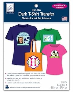 June Tailor Dark T-Shirt Transferpapier, 10 Stück