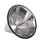BAFOVY Edelstahl-Kaffeefilter, 304 Ultrafeine Mesh-Kegeltropfer für KBGV KBT Serie, mit Einfach zu Reinigender Wiederverwendbarer Design