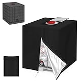 AOOWU Bache pour Cuve 1000L, Housse Cuve Anti UV Imperméable, Anti Poussière Bache de Reservoir d'eau, 210D Réservoir d'eau Couvercle, Couverture Container Réservoir IBC, Bouchon Cuve a Eau Bâche