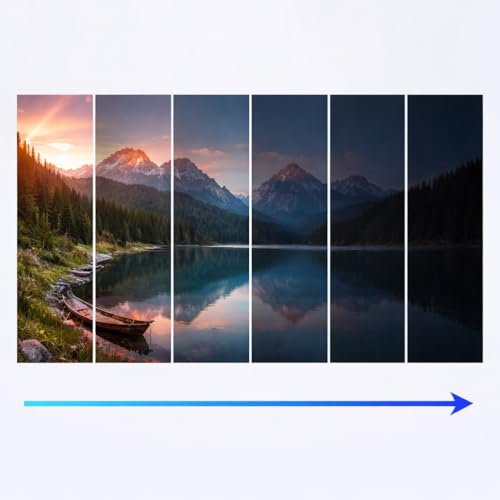 Image of Smart Photochromic Polarized Sunglasses 1-9 Level Adjustable Tint, UV400 Protection, Anti-Glare ND Filter Lenses, Lightweight Outdoor Sports Eyewear for Cycling, Fishing, Driving & Hiking 1 pcs