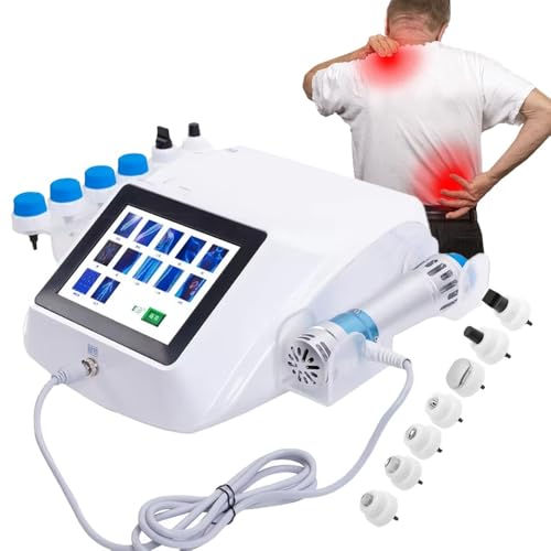 Instrumento de fisioterapia por ondas de choque, máquina de terapia de tratamiento para la disfunción eréctil, con 7 cabezales de masaje y pantalla, dispositivo de masaje muscular