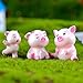 SUPVOX 5pcs Miniatura de cerdo en miniatura Cute Pink Pig Diminuto cerdo...