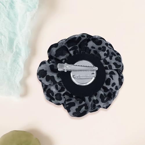 Image of PLwelth Large Flower Brooch Pins Floral Hair Clips for Women Lapel Pins for Dress Clothes Suits Wedding Party Jewelry Gifts