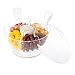 Classic Cuisine Large Cold Server with Lid, Dip Bowl, Serving Utensils, Dividers, and Ice Compartment-for Chips, Punch, Fruit, Salad, 11