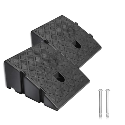 2Pack Curb Ramp for Driveway, Each 5.12" H 9.52" L,
