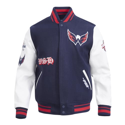 Image of Pro Standard Mens NHL Old English Varsity Jacket