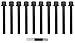 Beck Arnley 016-1068 Cylinder Head Bolt Set