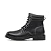 Bruno Marc Men's Dress Oxford Fashion and Comfort Ankle Lace Up Boots,Size 12,All Black,BMUMAB2513