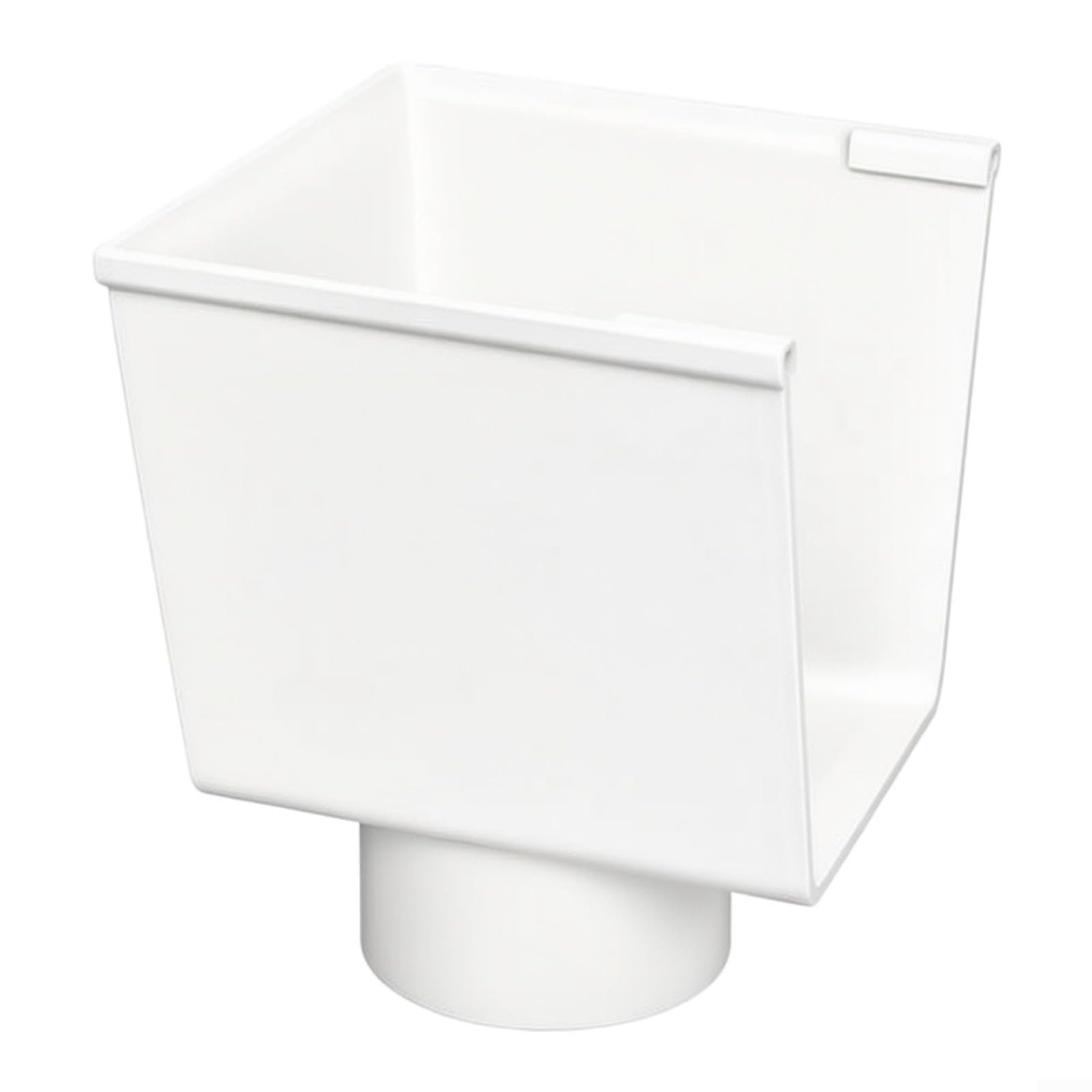 Grondaia in PVC con profilo a U 19 X 16 cm grondaia | Per il drenaggio del tetto e grondaia da giardino per casa, garage e giardino, terrazza e carport (L)