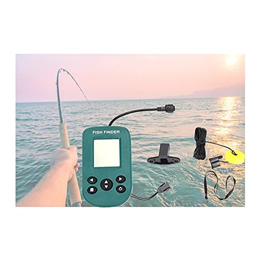 Portable Fish Finder Handheld Kayak Fish Finders Wired Fish Depth Finder Sonar Sensor Transducer for Sea Fishing Boat Fishing