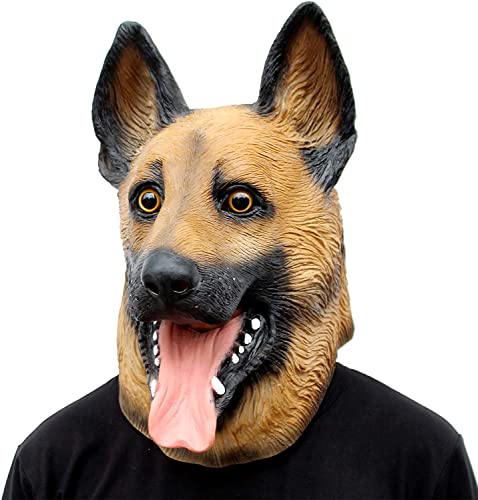 Masque animal latex ultra réaliste adapté pour fête costumée d'Halloween