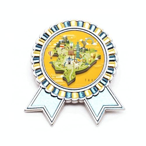 Broche Taipei Art déco pour personnaliser vos tenues de voyage
