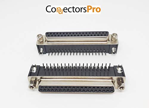 Conector PCB DB37 Hembra Ángulo Recto 6-Pack miniatura 4
