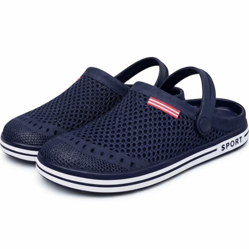 Image of Mens Casual EVA Clogs for Youth & College Boys - Lightweight Breathable Summer Sandals Flip Flops - Anti Skid Waterproof Slip On Walking Shoes for Beach, Bathroom, Outdoor Comfort Footwear
