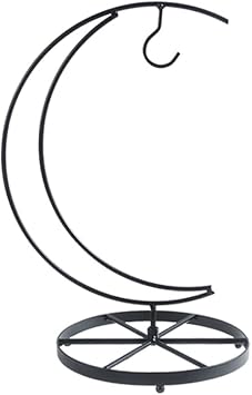 Banana Holder Hanger Hook Tree Stand Fruit Keeper Rack Kitchen Countertop Black, Moon