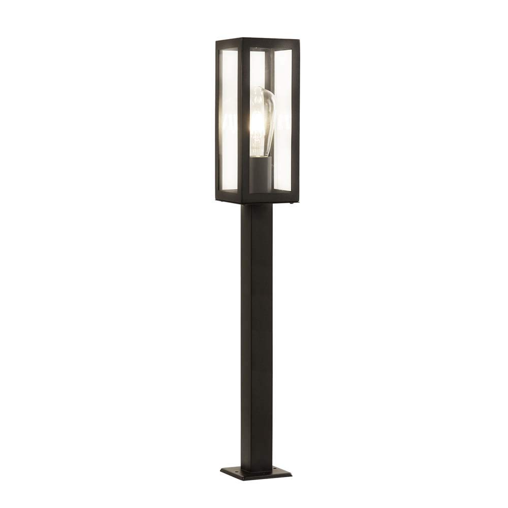 Outdoor Light Black Box Bollard IP44 900mm Searchlight 6441-900BK