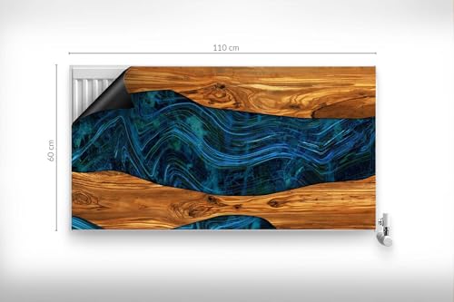 Cache radiateur 110x60 cm solution magnétique pour masquer les radiateurs inesthétiques - 5