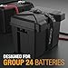 NOCO Snap-Top BG24 Battery Box, Group 24 12V Battery Box for Marine, Automotive, RV, Boat, Camper and Travel Trailer Batteries