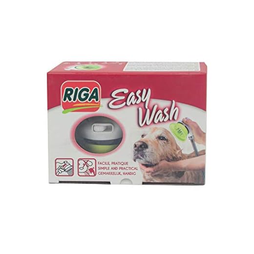 Riga 005595 ergonomiskt duschhuvud Easy Wash för hundar