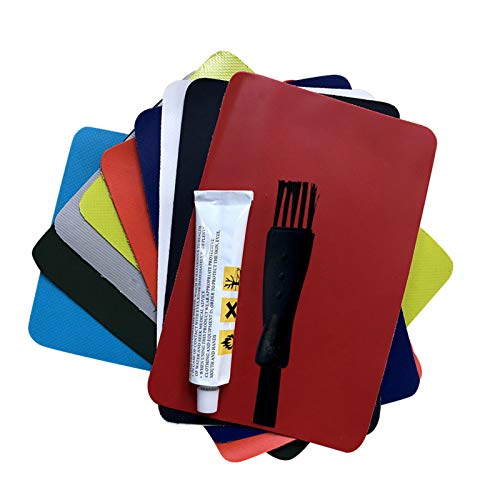 Rurunklee Heavy Duty Repair Patches Glue Set, 6Pcs Bouncy Castle Repair Kit, Airbed Repair Kit, PVC...