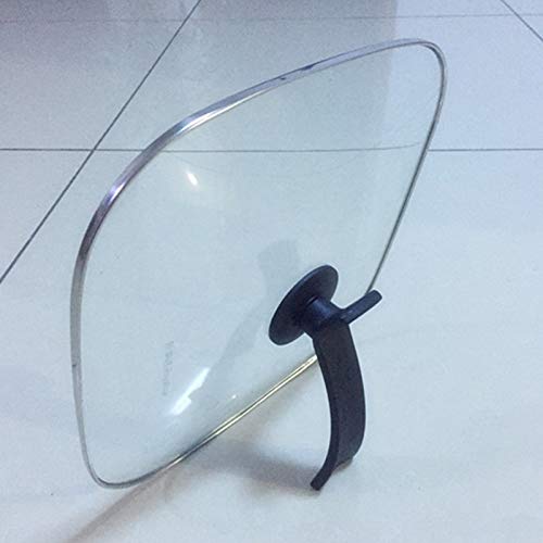 Pfannendeckel，Universaldeckel FüR Pfannen 16-32cm Cookware Reinforced Square Glass Lid Tempered Wok Lid Glass Round Chef Pan Lid With Knob Premium Quality Pan Cover(20CM)