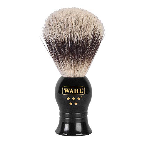 Pincel de barbear pelo de Texugo, Wahl, Pincel de barbear pelo de Texugo ZX944, Preto