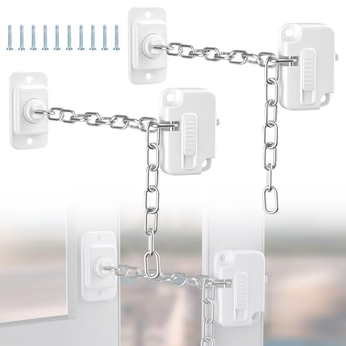 Raxfekro 2 unidades de seguridad para niños, cerradura para nevera, ventana de seguridad infantil sin taladrar, adecuado para lavadoras, armarios, baños, enfriadores de vino, ventanas