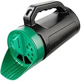 STOWBERRY Handheld Grass Seed Spreader with Adjustable Dial Flow Rate – Extra Large 2.5 Litre Multi-Purpose Grass Seed, Lawn Feed, Salt, Fertiliser & Grit Spreader for Garden Lawn Care and Ice Melt