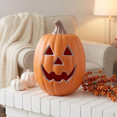 Calabaza brillante LED Luxshiny para iluminar mesas exteriores 5
