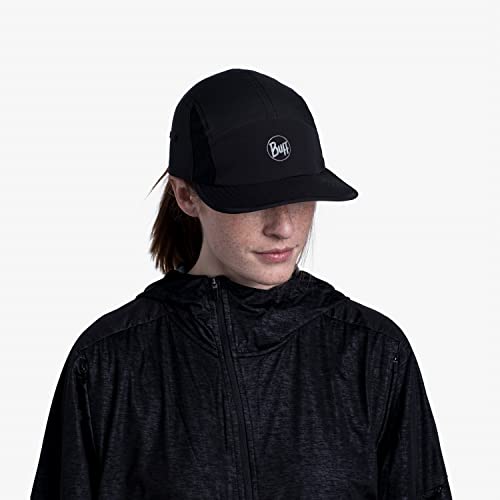 Buff Solid Black Gorra Run, Unisex Adulto, Multicolor, L/XL