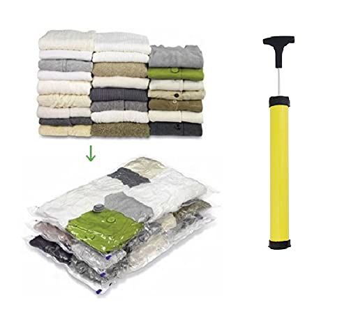 Kit 10 Saco a Vácuo Roupa Viagem 50 x 60 cm Western + Bomba Western