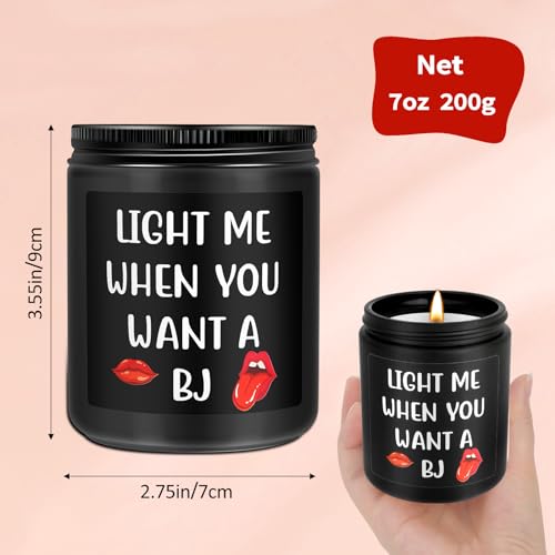 Funny Gifts for Him-Valentines Day Gifts for Him, Scented Candle Presents for Men,Anniversary Engagement Gift for Husband,Fiance,Boyfriend,Valentines Day for Him (Light Me-Sandalwood) - Image 4