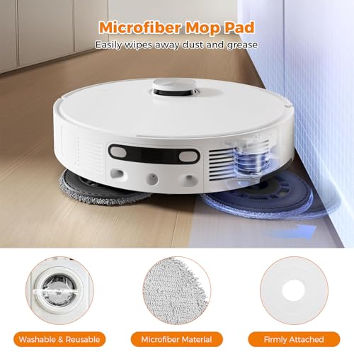 Image of 18 Pcs Accessories for Dreame L10s Ultra Gen 2 /L10s Pro Ultra Heat Vacuum | 1 TriCut Brush 4 Side Brushes 4 HEPA Filters 4 Mop Pads 4 Dust Bags 1 Cleaning Brush