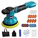 Cordless Buffer Polisher Kit.6-Inch Orbital Buffer Polisher for Makita 18V Battery with 3 Variable Speed with 25pcs Polishing Accessories, for Car Polishing/Waxing (Tool Only)