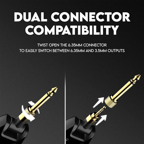 Image of DIGIMORE Wireless Saxophone Microphone System | Transceiver | Built-in Condenser Mic | Low Latency | Long Battery Life | Ideal for Live Performance & Recording (D-344)