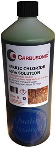 Etching Solution Ferric Chloride 40% 1 lt for Pcb Printing and Etching 1 litre
