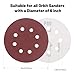 100 PCS 5 Inch Sanding Discs 60Grit, Round Hook and Loop Sandpaper for Random Orbital Sander