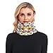 HXshaoye Fashion European Flower Colorful Neck Warmer Gaiter for Cold Weather Running Fleece Scarf Thicken Knitted Windproof for Men & Women Calentadores de cuello