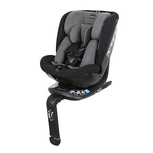 Inglesina Halley Pro, Negro, Silla de Coche Giratoria 360° ISOFIX...