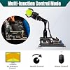Adeept 5DOF Robotic Arm Kit Compatible with Arduino IDE, Programmable DIY Coding STEM Educational 5 Axis Build Robot Arm, Robot Starter Kit with OLED Display Processing Code and Tutorials - Black