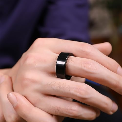 Bague en jade noir naturel Feng Shui de taille 10 - 3