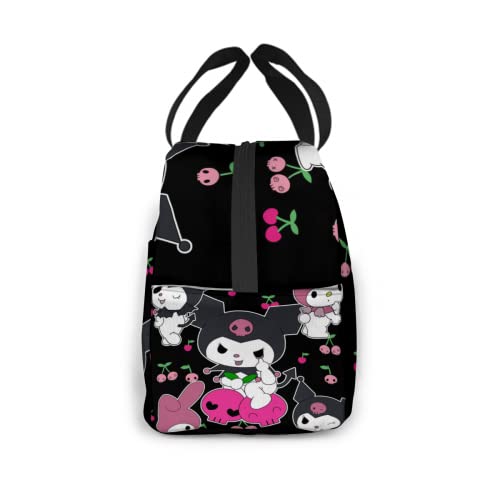 Kawaii Anime Lunch Box Portable Insulated Lunch Bag Reusable Waterproof Portable Thermal Insulation Bag Lunch Tote Lunch Box Cooler Bag With Zipper For Boys/Girls #TOP2