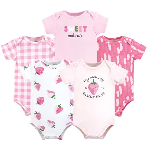 Image of Hudson Baby Unisex Baby Cotton Bodysuits (5 Piece)