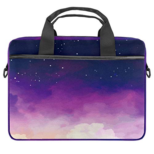 Housse ordinateur portable 13 14 pouces sac bandoulière violet ciel